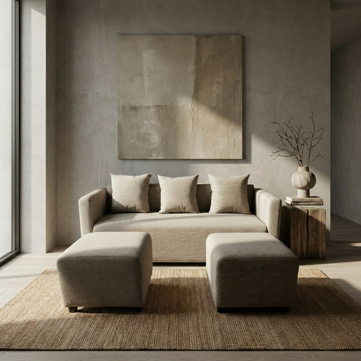 Harvey Reversible Fabric Sofa Furnigo