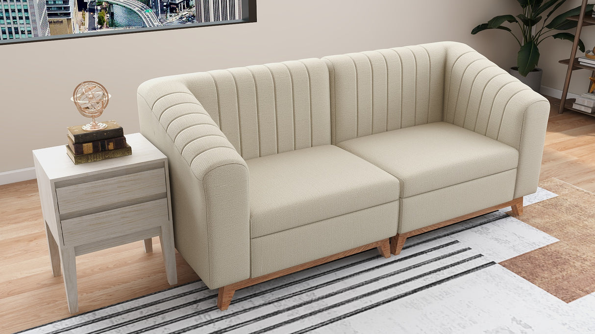 HAZEL 3-Seater Fabric Sofa Affordahome