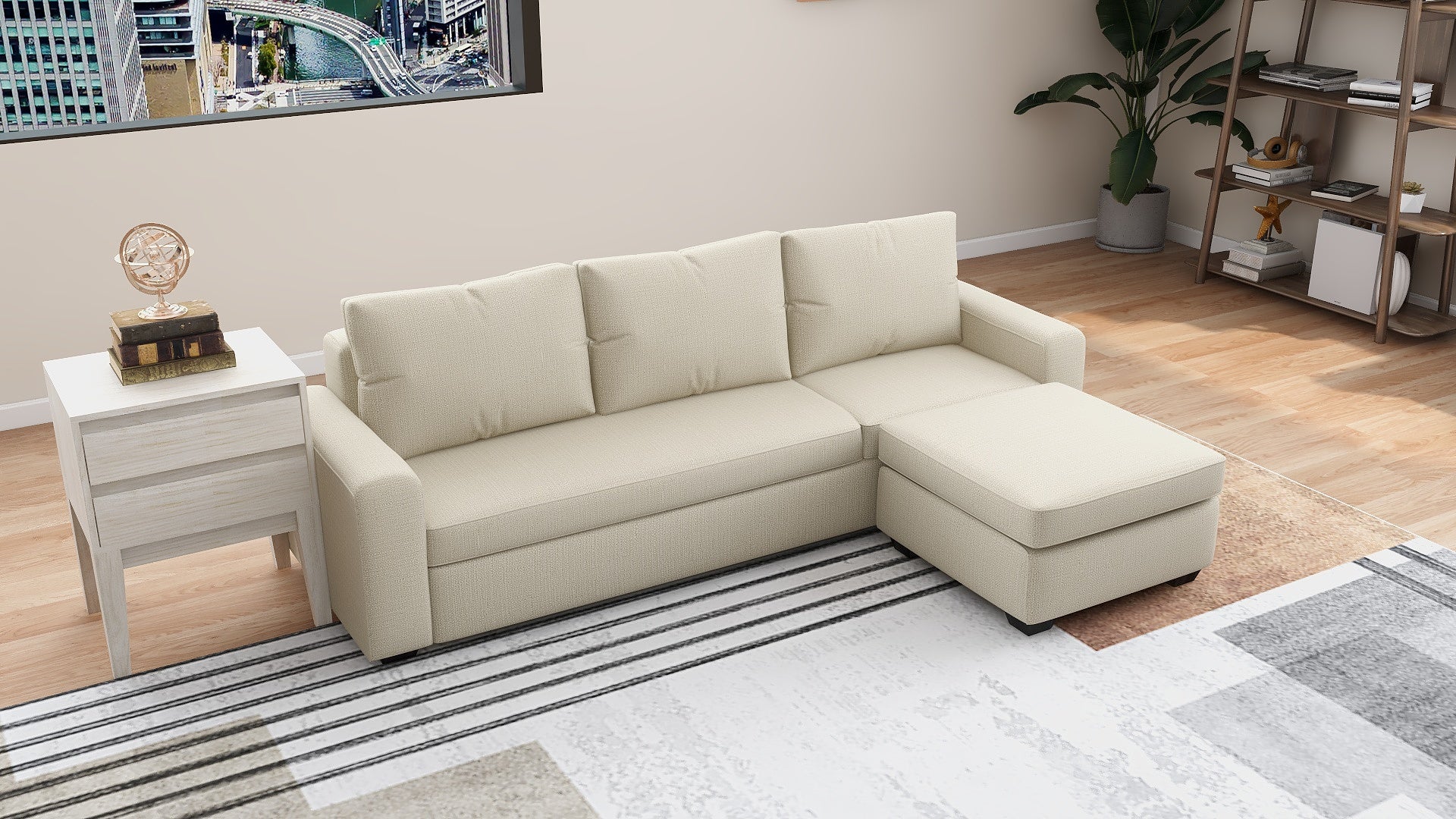 IRMA Fabric Reversible Chaise AF Home