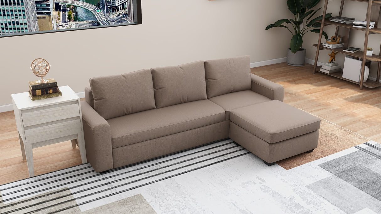 IRMA Modular Fabric Sofa with Ottoman Furnigo