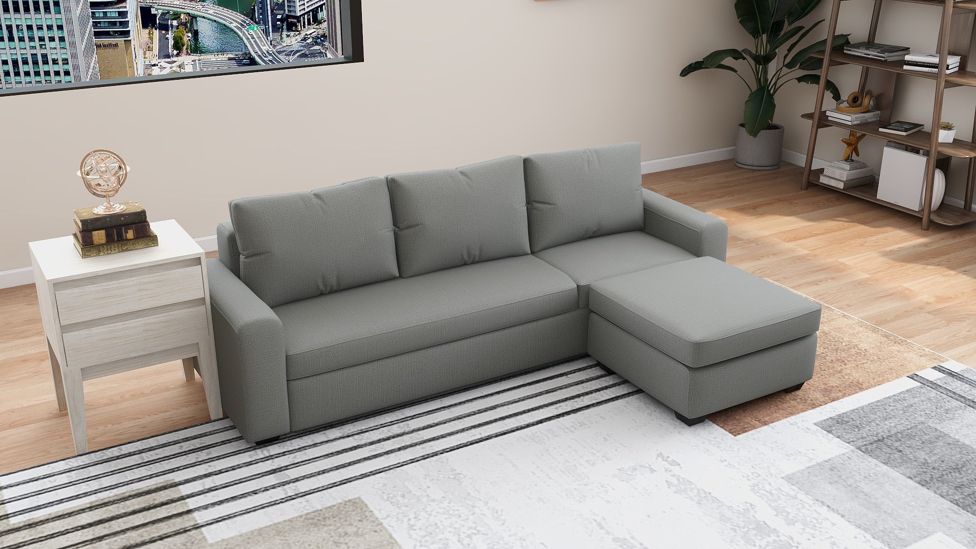IRMA Fabric Reversible Chaise AF Home