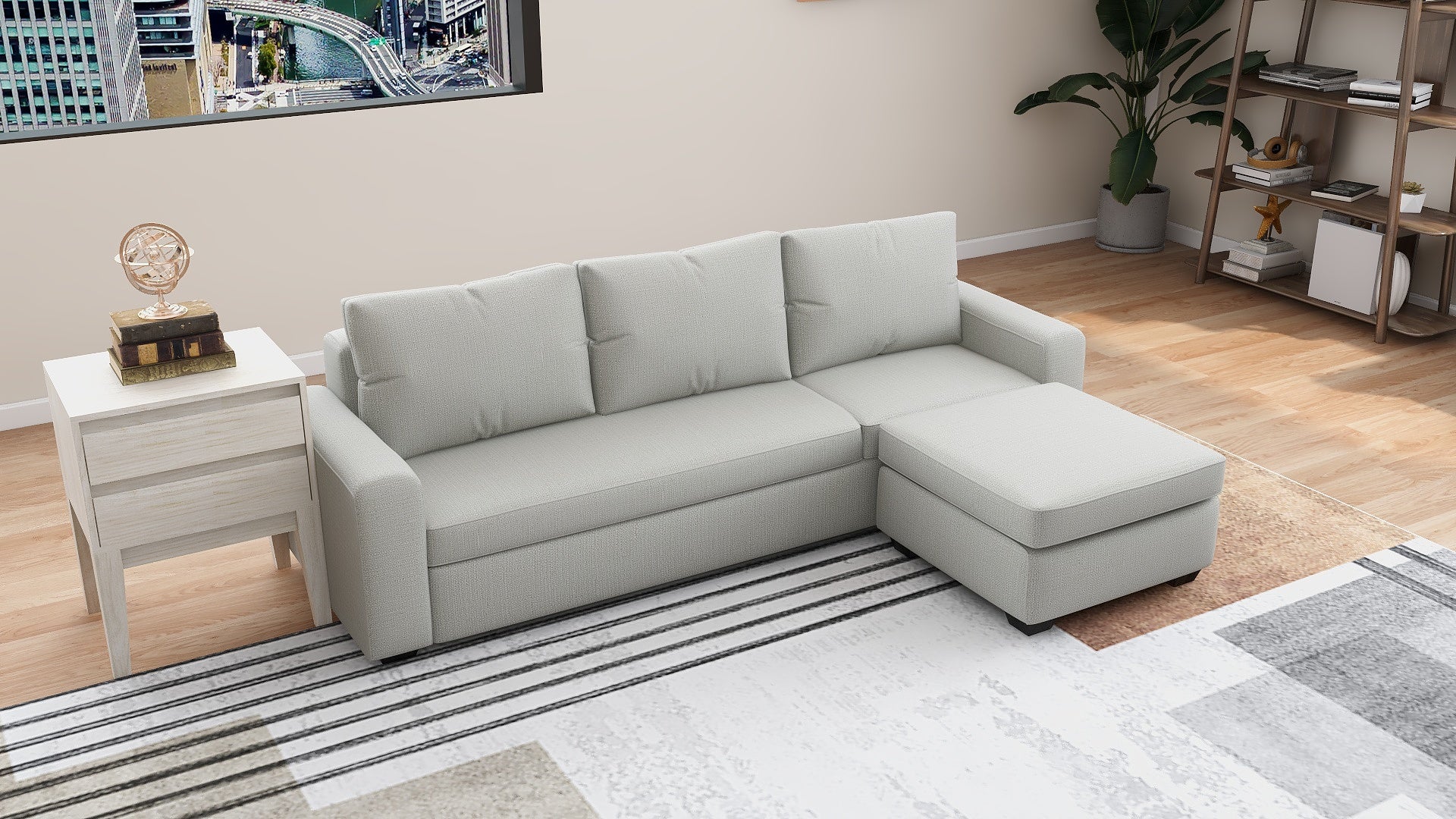 IRMA Fabric Reversible Chaise AF Home