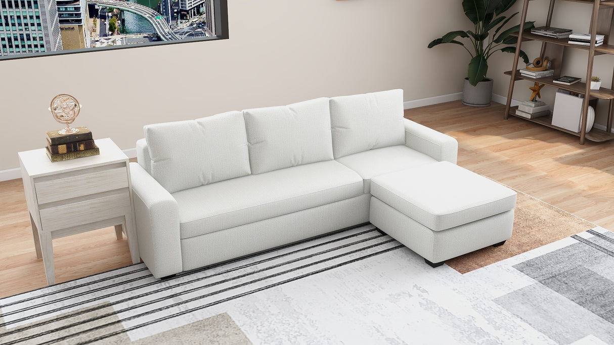IRMA Modular Fabric Sofa with Ottoman Furnigo