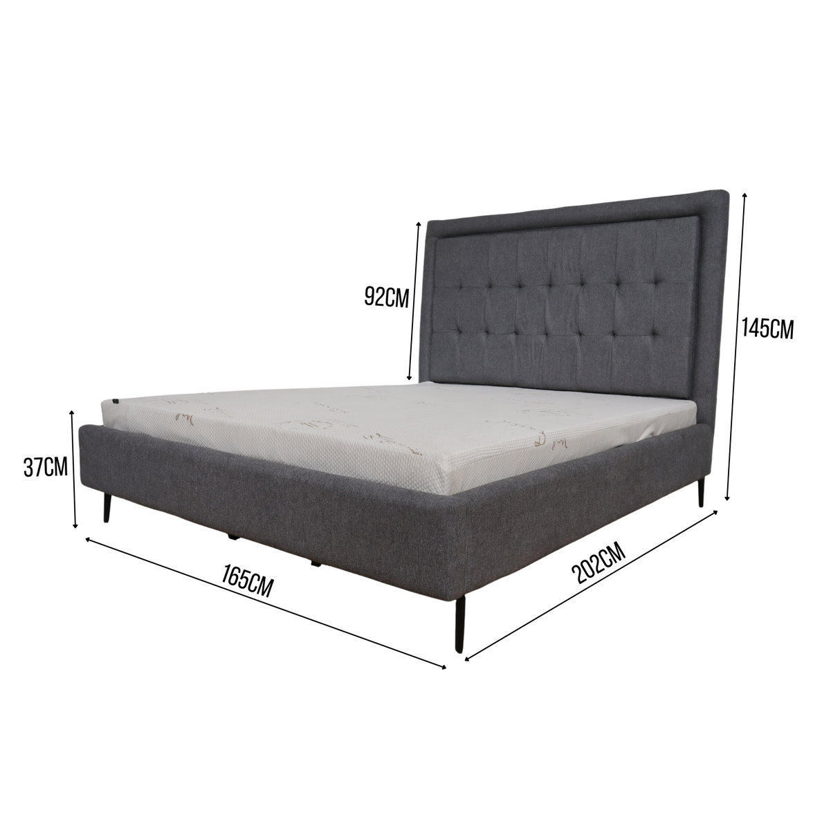 JONES Upholstered Bed Frame Affordahome