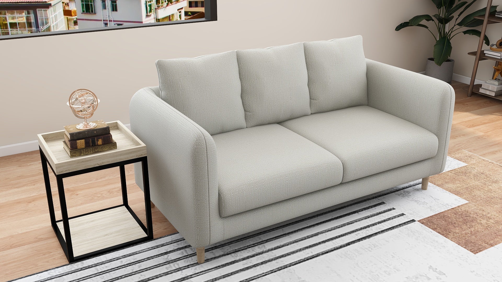 JANE 3 Seater Fabric Sofa AF Home