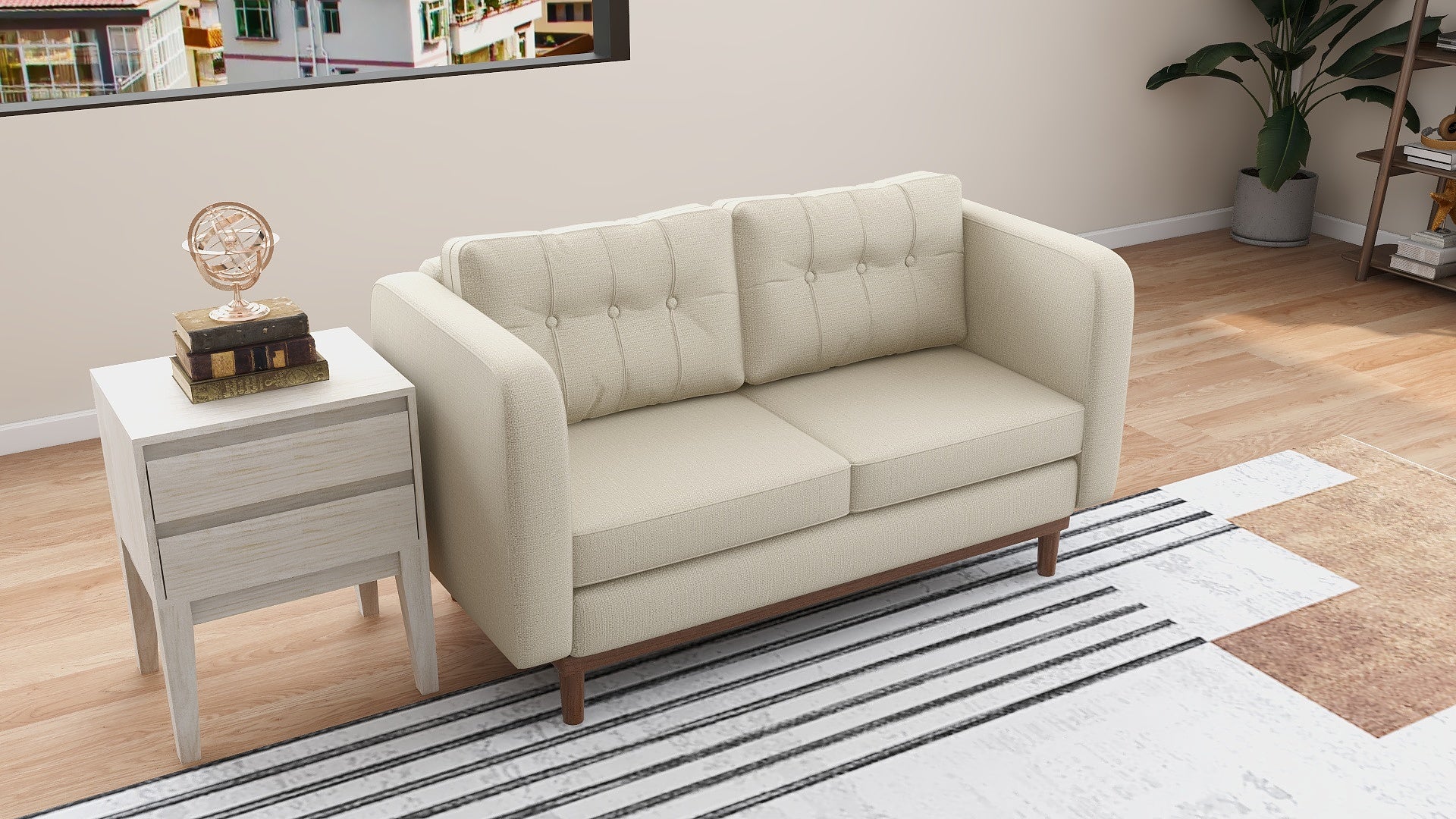 Jerry 2-Seater Fabric Sofa AF Home