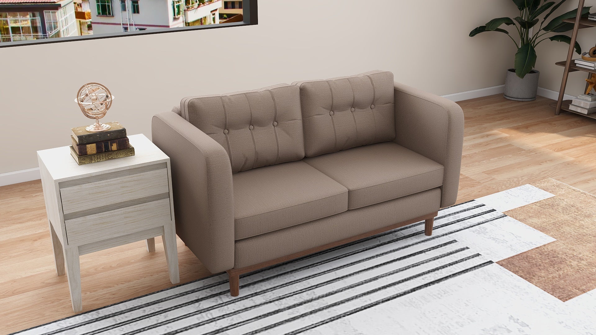 Jerry 2-Seater Fabric Sofa AF Home