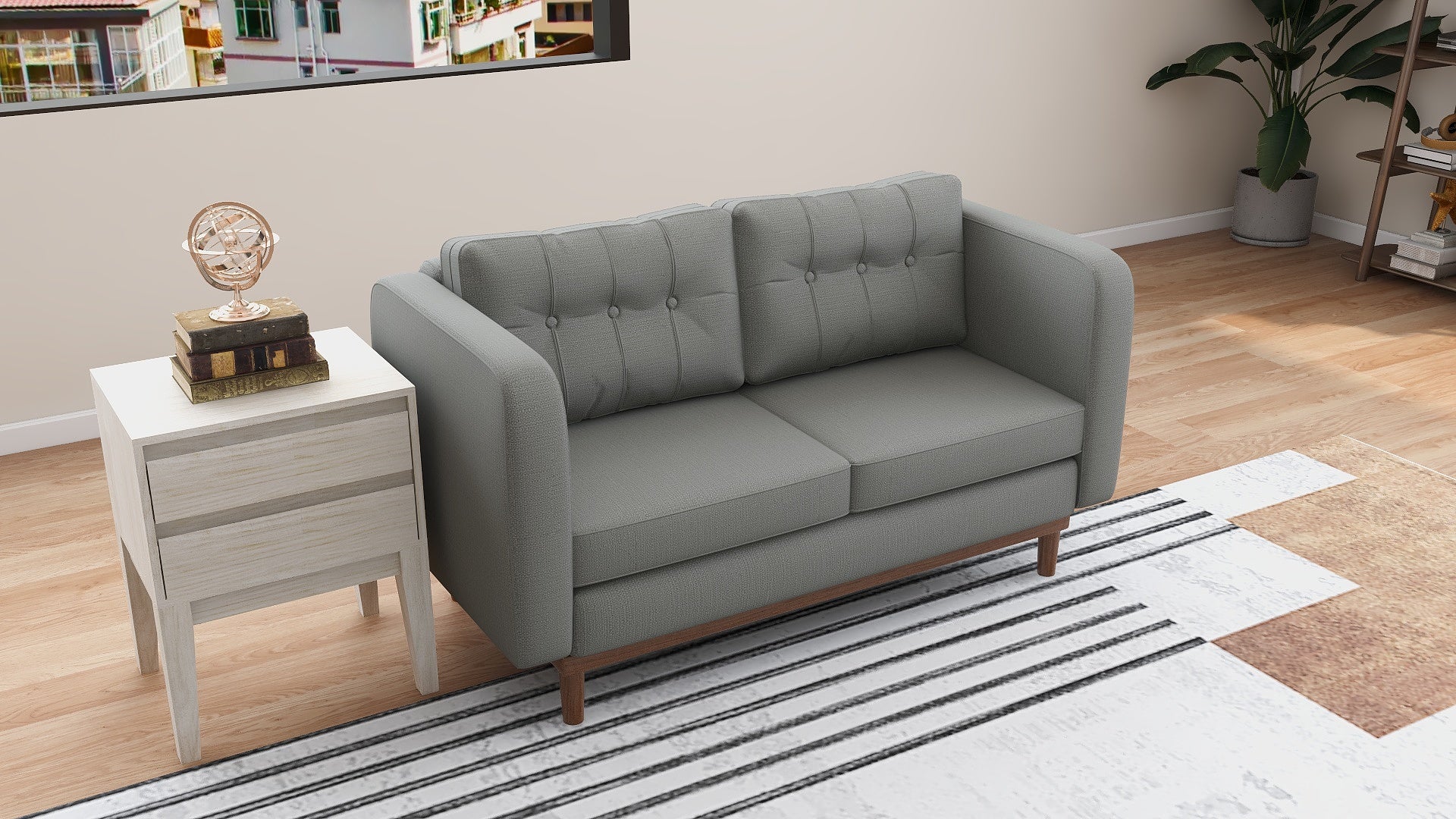 Jerry 2-Seater Fabric Sofa AF Home