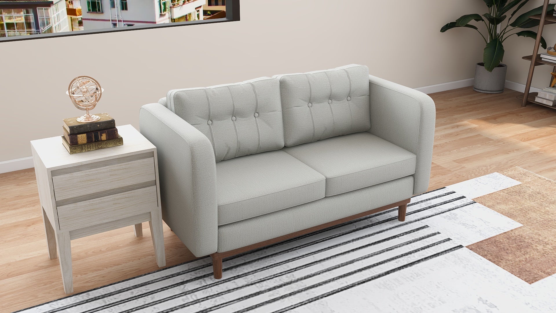 Jerry 2-Seater Fabric Sofa AF Home