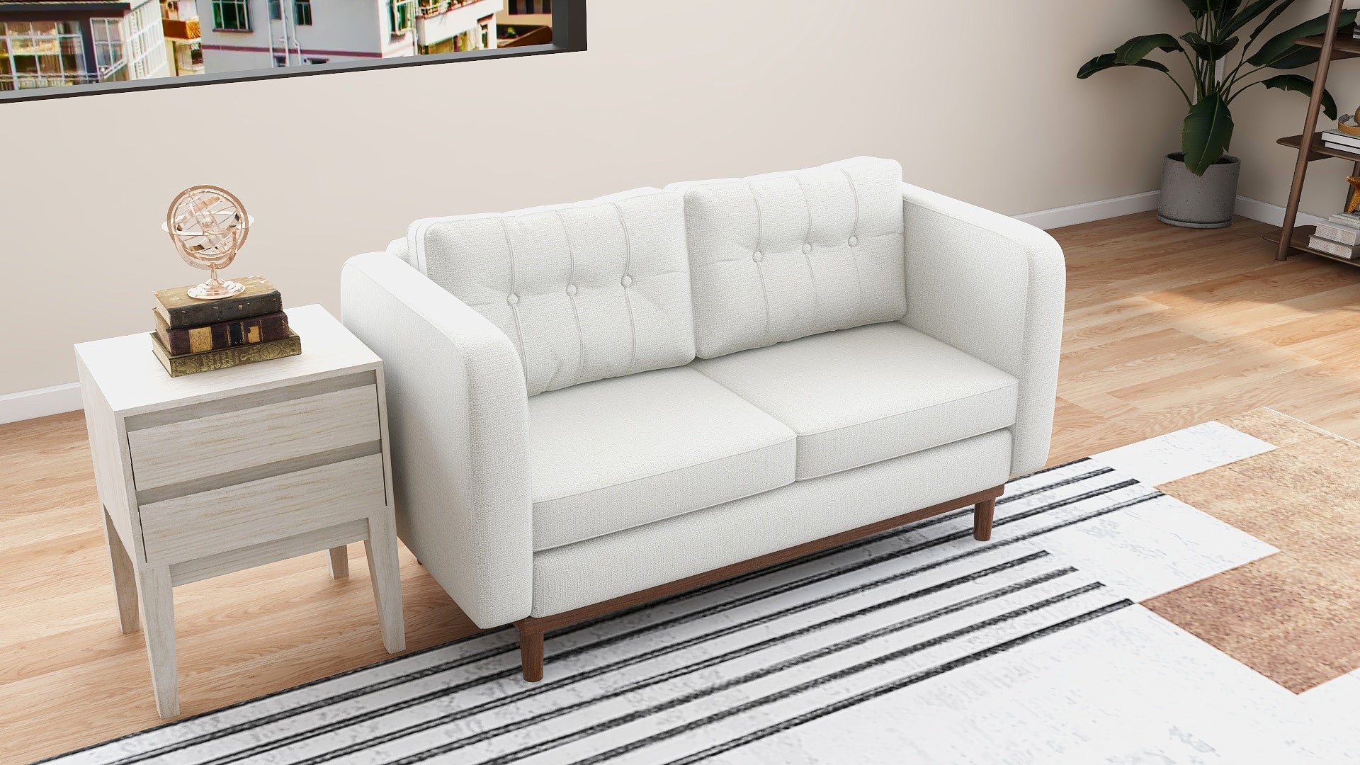Jerry 2-Seater Fabric Sofa AF Home