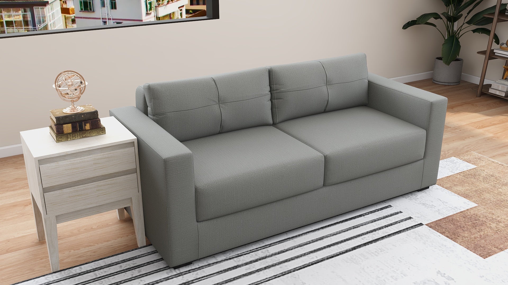 KINGSTON 3-Seater Fabric Sofa AF Home