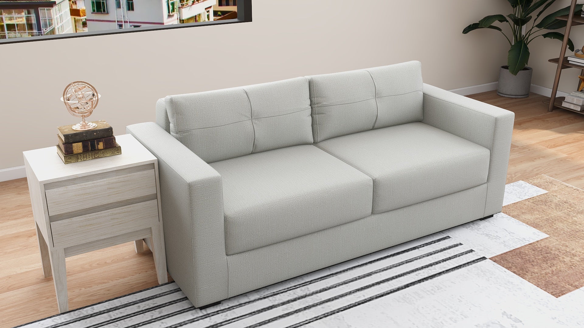 KINGSTON 3-Seater Fabric Sofa AF Home