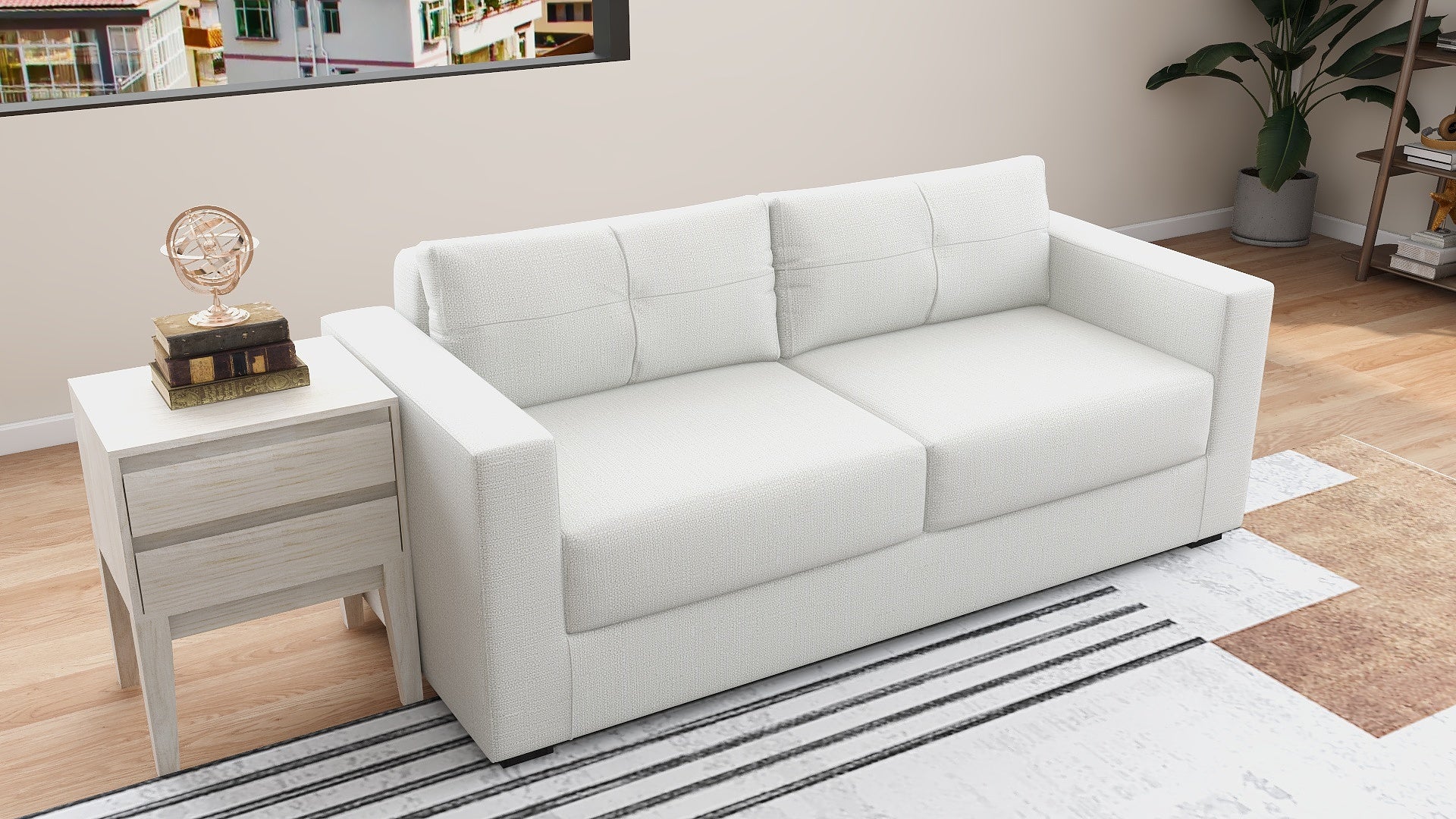 KINGSTON 3-Seater Fabric Sofa AF Home