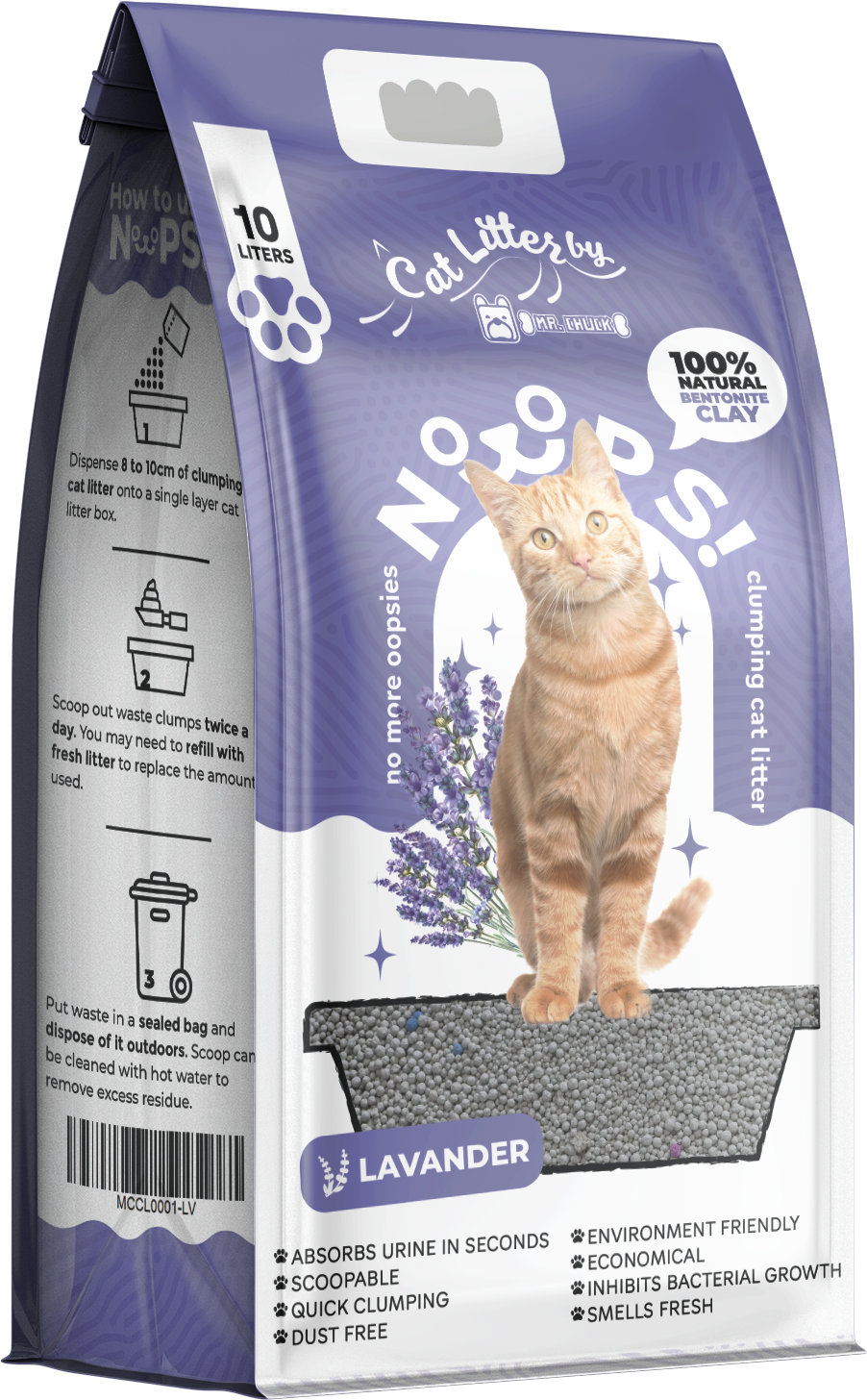 NOOPS! 10kg Clumping Cat Litter by Mr. Chuck Mr. Chuck Pet Store
