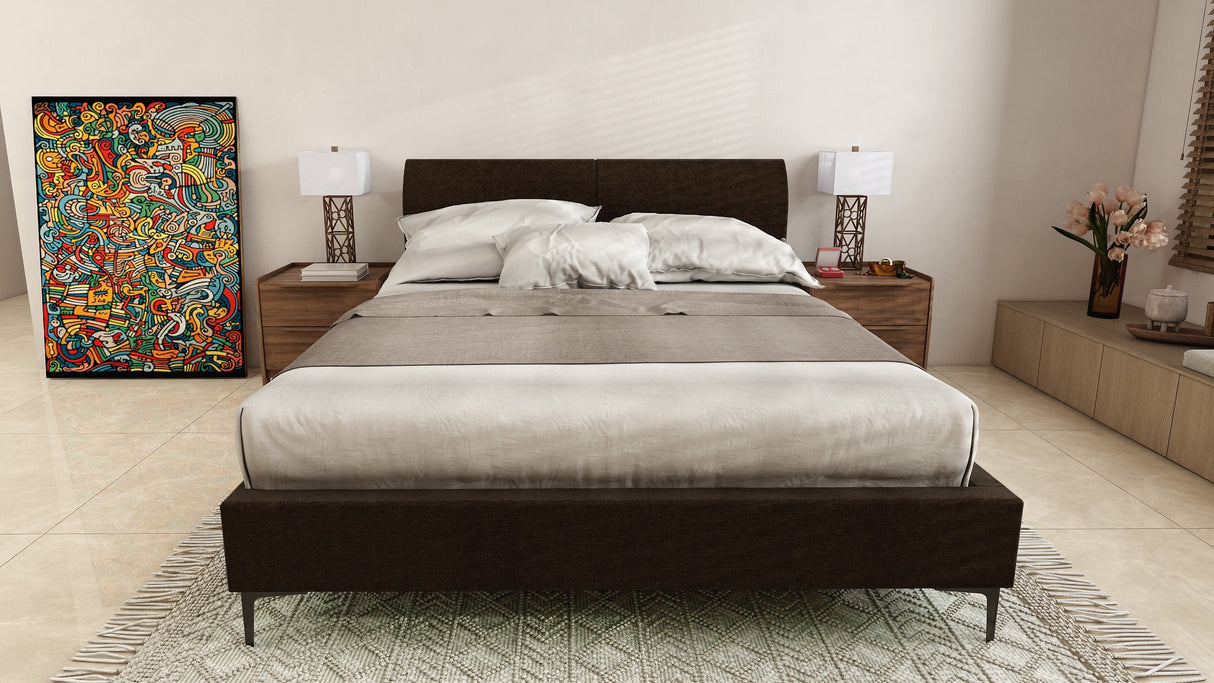 LILY Upholstered Bed Frame Affordahome