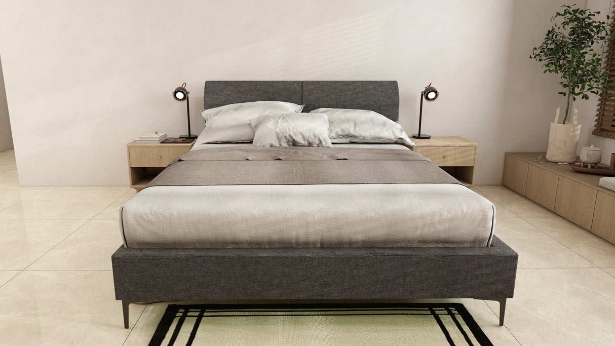 LILY Upholstered Bed Frame Affordahome