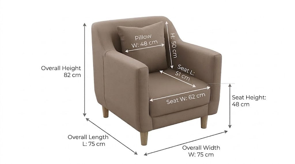Macy Fabric Accent Chair Affordahome