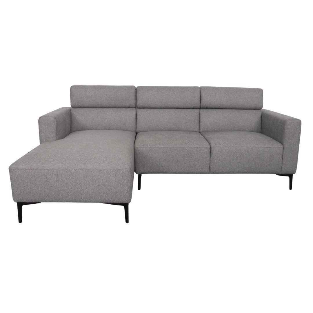 MATEO L-Shape Fabric Sofa w/ Folding Head Board Luxe Life PH