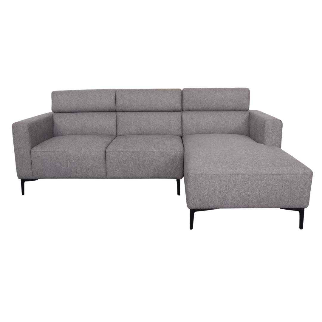 MATEO L-Shape Fabric Sofa w/ Folding Head Board Luxe Life PH