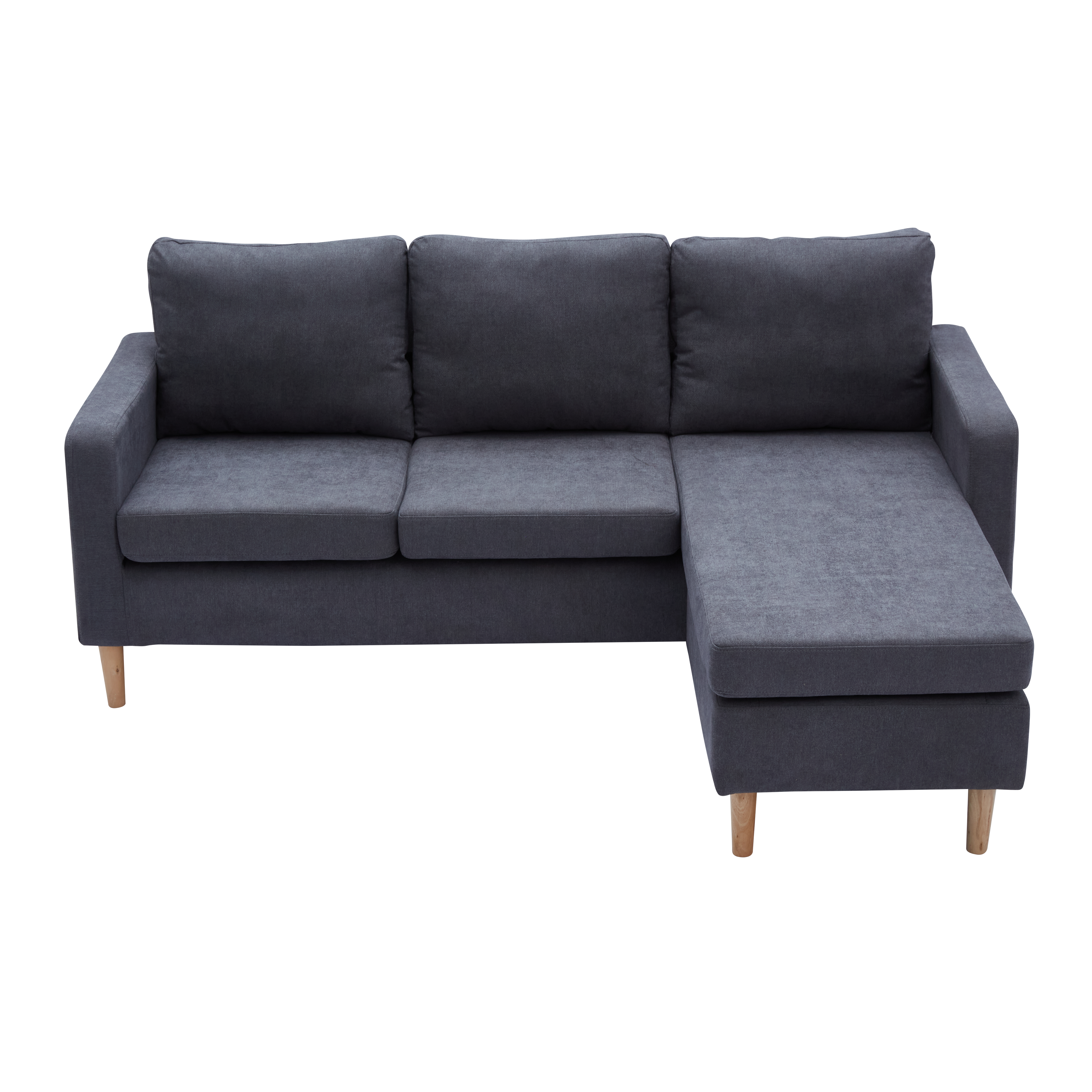 GINO Modern Upholstered L-Shape Fabric Sofa AF Home