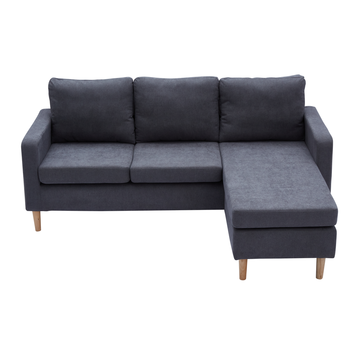 GINO Modern Upholstered L-Shape Fabric Sofa Furnigo