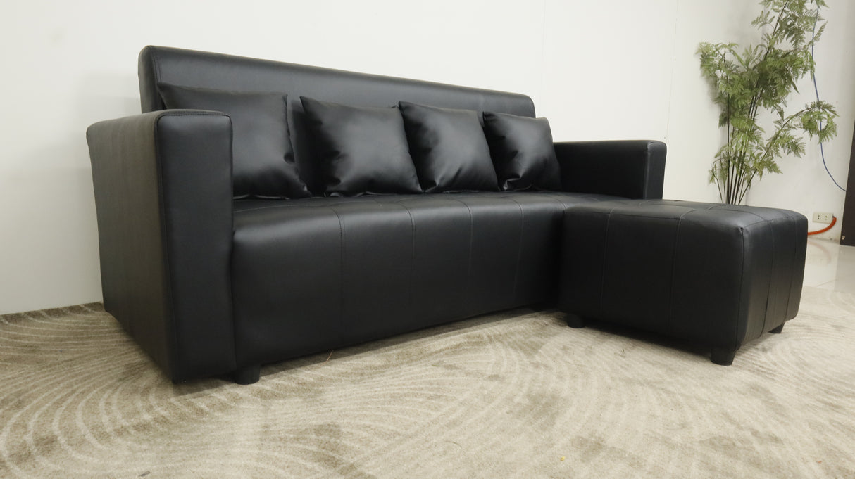Sage Reversible Leather Sofa Set Furnigo