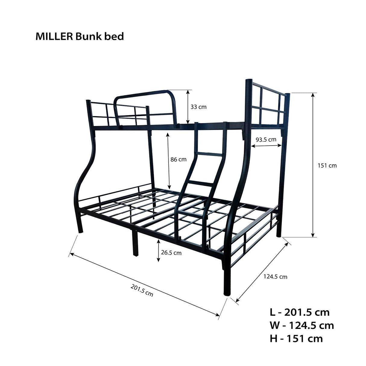 MILLER Bunk bed Furnigo