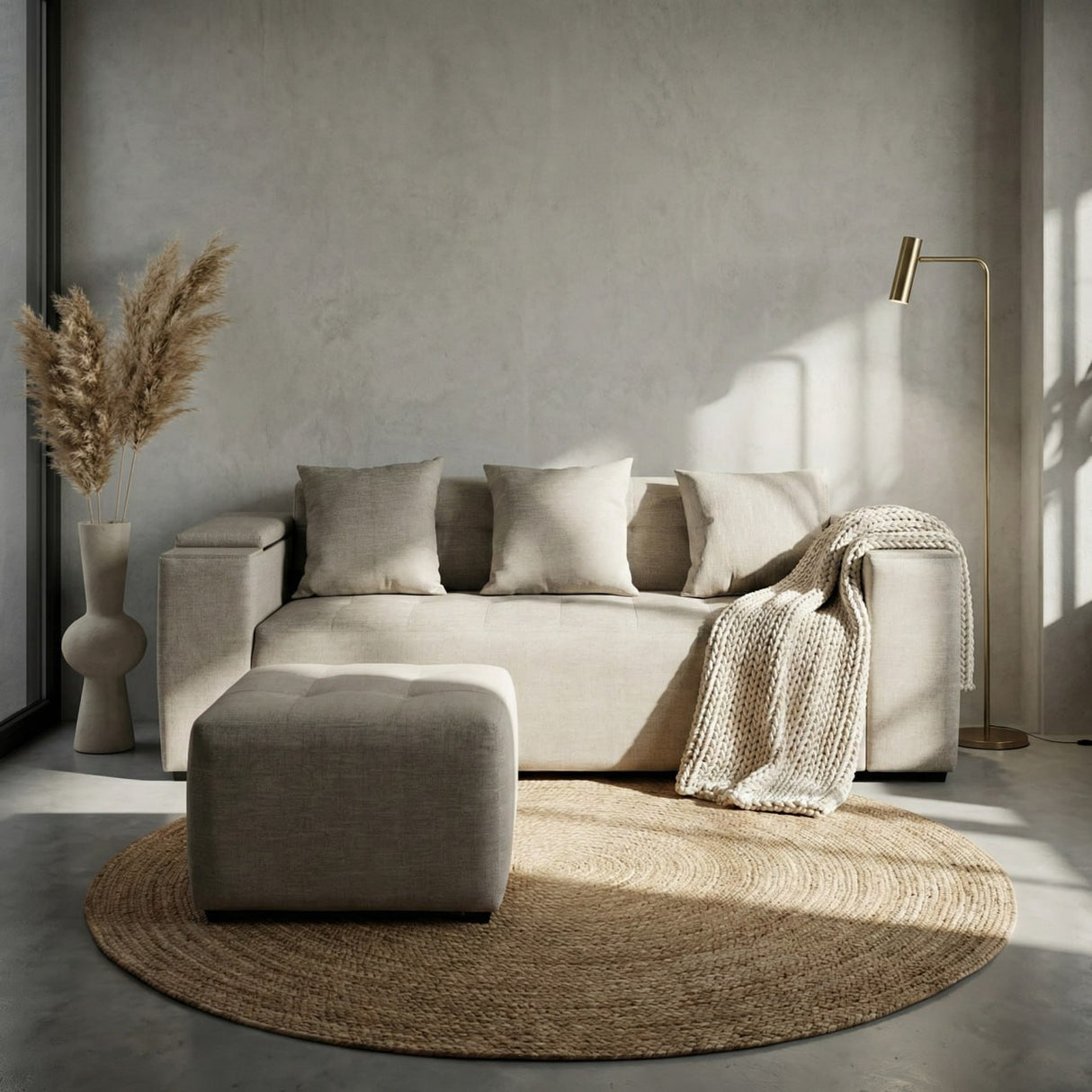 Mason Reversible Fabric Sofa Furnigo