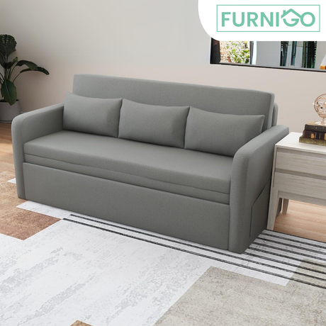 MCKINLEY Fabric Sofabed with Storage Furnigo