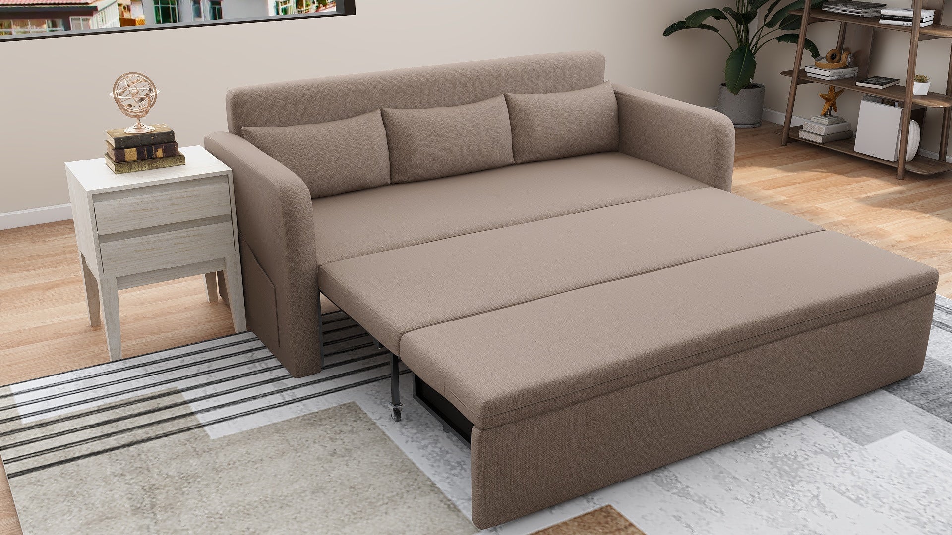 MCKINLEY Fabric Sofabed with storage AF Home