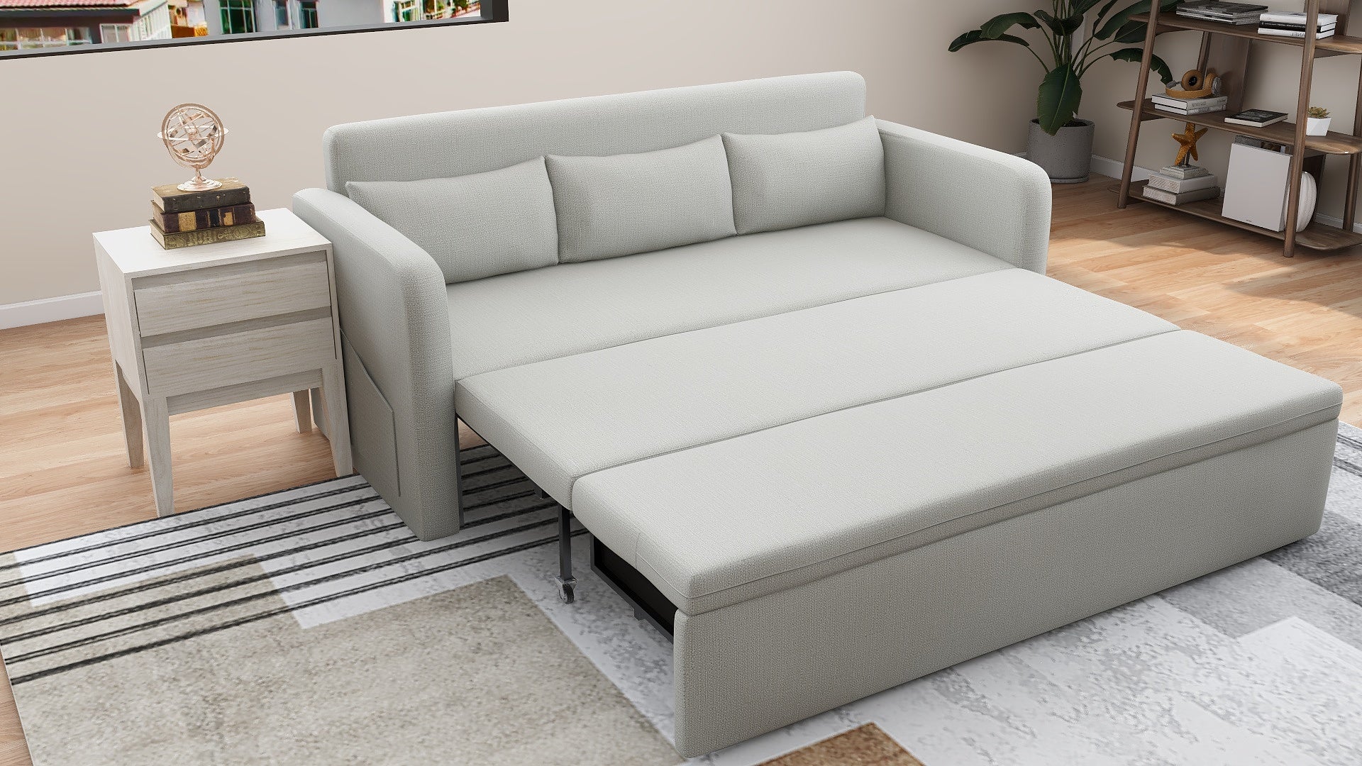 MCKINLEY Fabric Sofabed with storage AF Home