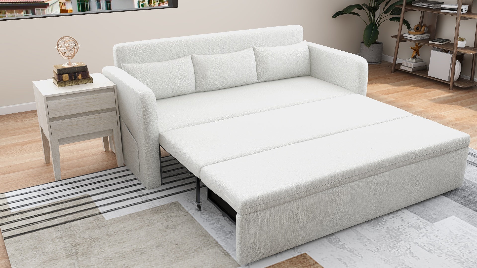 MCKINLEY Fabric Sofabed with storage AF Home