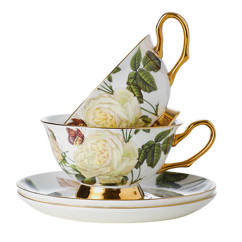 CUPURA Xeno - Designer European Ceramic Coffee Cup & Tea Set - Elegant British Afternoon Tea Collection CUPURA