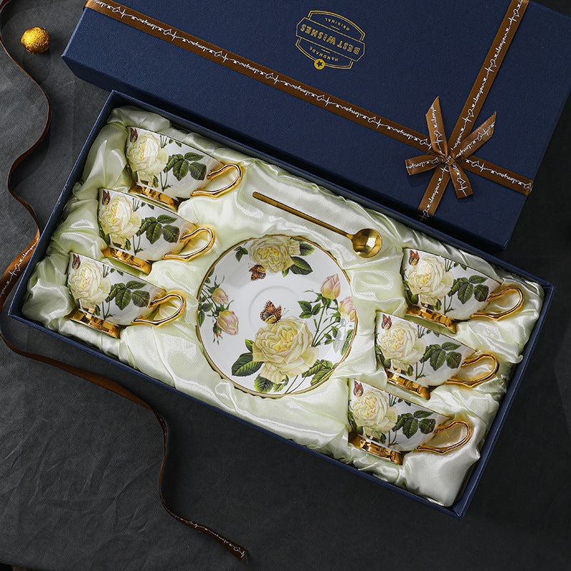 CUPURA Xeno - Designer European Ceramic Coffee Cup & Tea Set - Elegant British Afternoon Tea Collection CUPURA