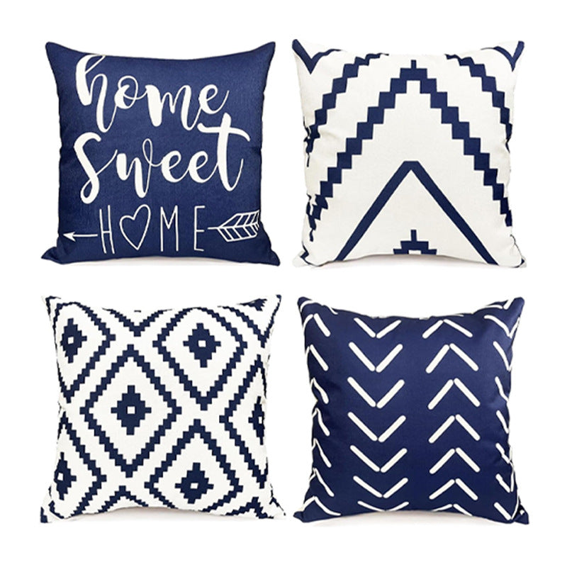 Looma Ryi - Modern Bohemian Striped Letter Pillow Cover – Farmhouse Style Cushion for Living Room Sofa Decor | Direct Manufacturer - Living Room, Bedroom, Sofa Area Looma