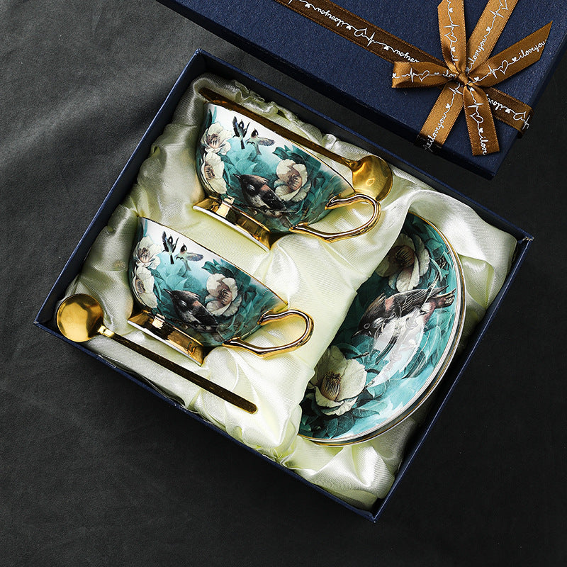 CUPURA Zuno - European Coffee Cup & Saucer Set - Elegant Afternoon Tea Set with Custom Logo Option CUPURA