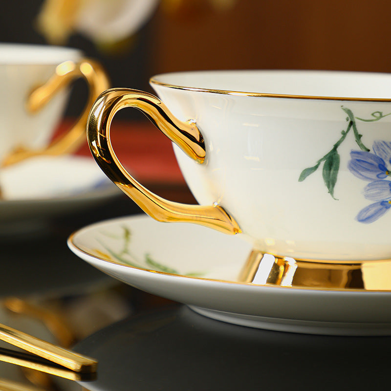 CUPURA Wiro - European Coffee Cup & Saucer - Elegant British Afternoon Tea Set, Premium Gift Souvenir CUPURA