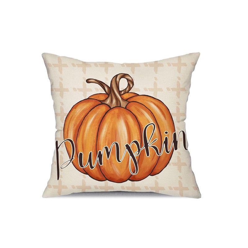 Looma Cozy - Autumn Pumpkin Pillow Cover – Cozy Thanksgiving Cushion Case - Sofa, Living Room & Home Decor Looma