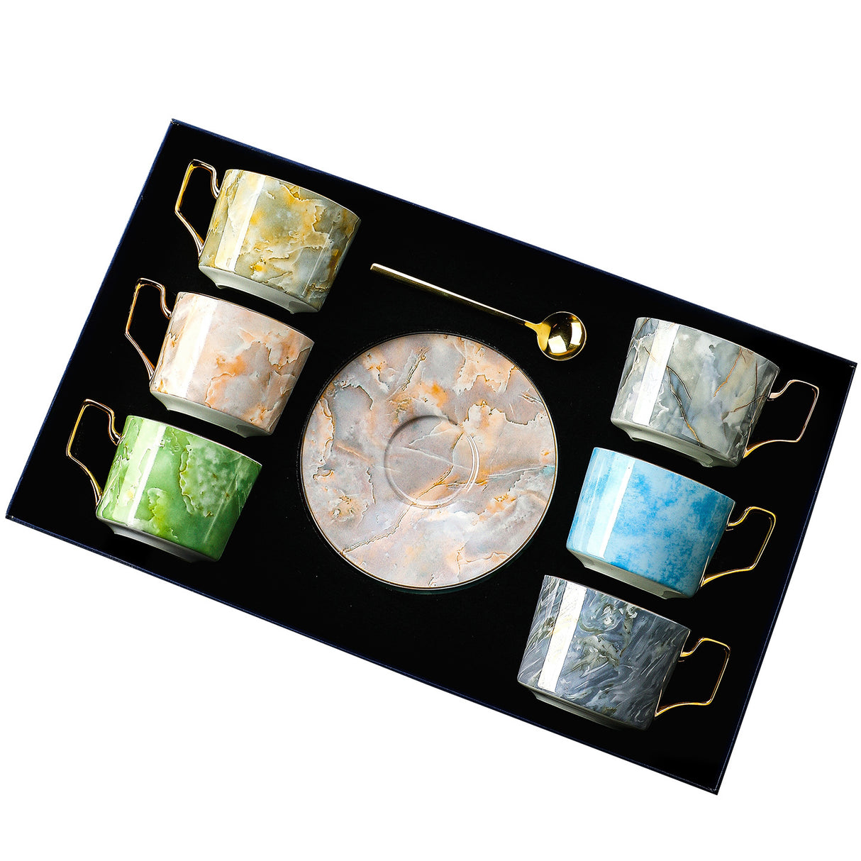 CUPURA Meno - Luxury Ceramic Coffee Cup Set with Gift Box - Elegant Tea & Coffee Set for Birthdays, Weddings & Housewarming CUPURA