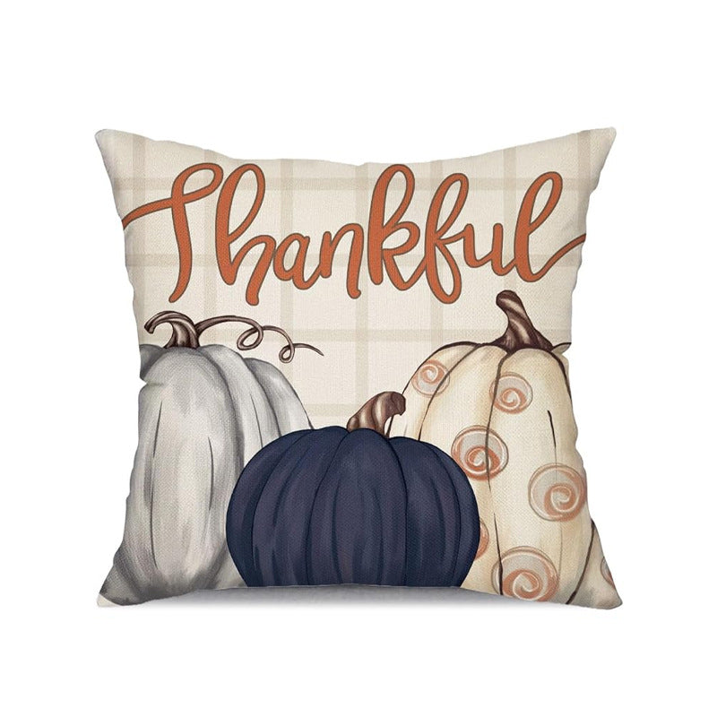 Looma Cozy - Autumn Pumpkin Pillow Cover – Cozy Thanksgiving Cushion Case - Sofa, Living Room & Home Decor Looma