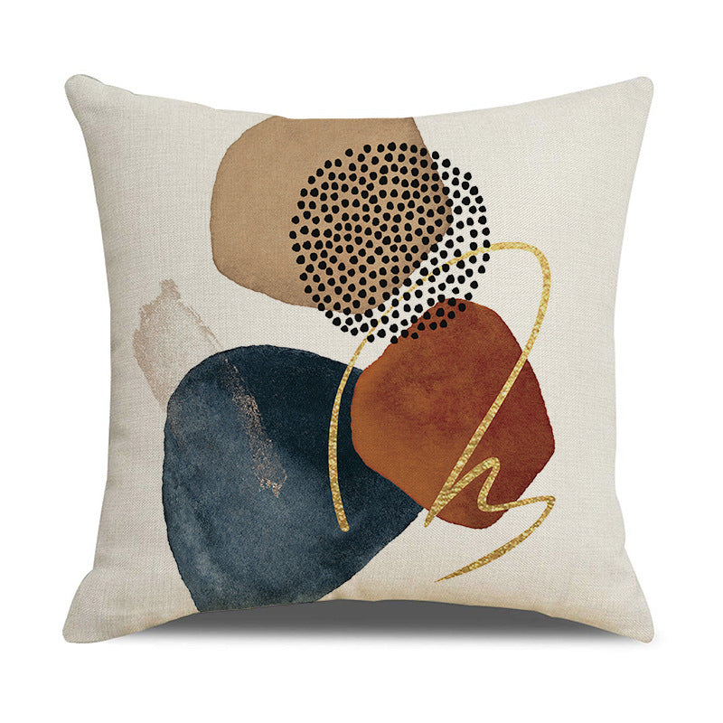 Looma Velora - Morandi Abstract Linen Pillow Cover – Soft Neutral Cushion Case - Sofa, Bed & Modern Home Decor Looma