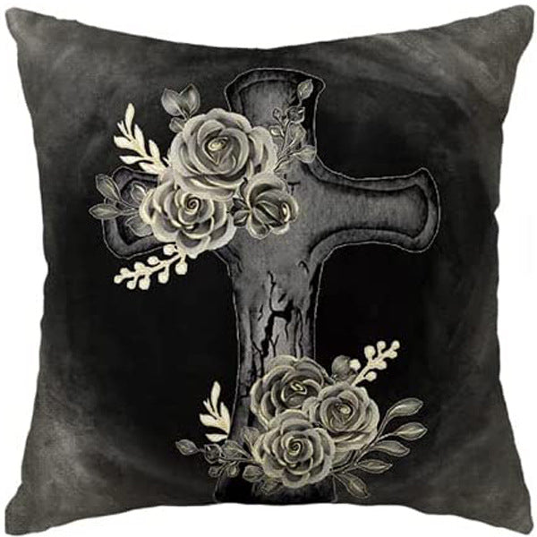 Looma Mono - Black & White Abstract Linen Pillow Cover – Minimalist Line Art Cushion Case - W0060 - Sofa, Living Room & Office Decor Looma