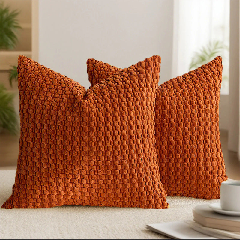 Looma Ley - Bubble Corduroy Cushion Cover – High-End Textured Pillow for Sofa Backrest & Home Decor - Living Room, Bedroom, Sofa Area Looma