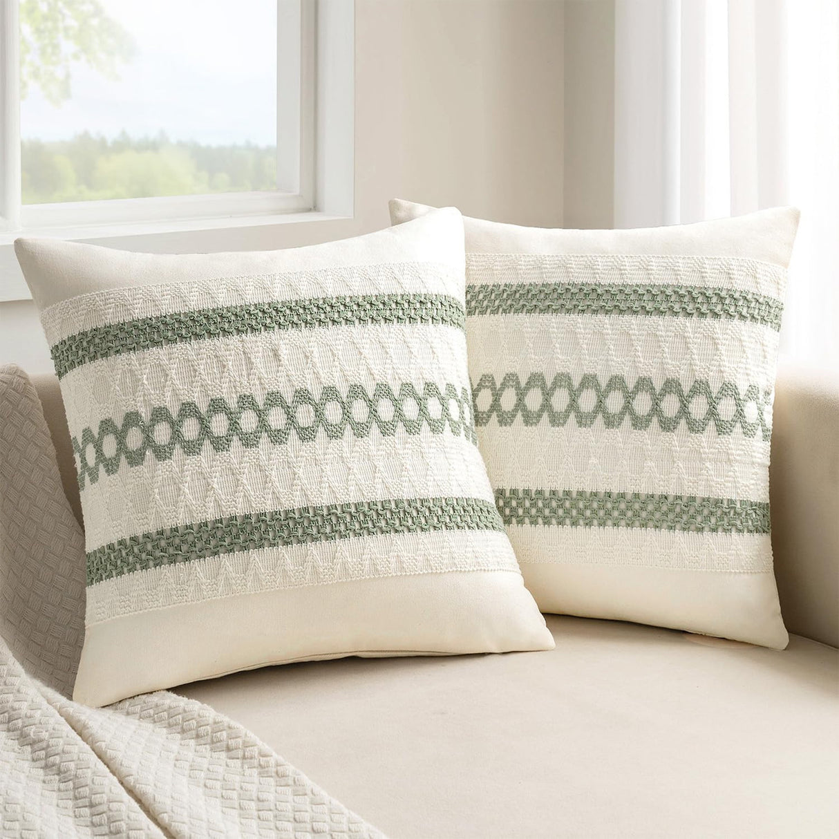Looma Pilora - American Bohemian Splicing Tassel Pillow Case – Decorative Cushion for Living Room Sofa & Home Styling - Living Room, Bedroom, Sofa Area Looma