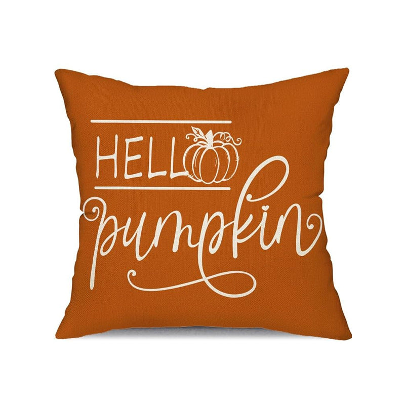 Looma Cozy - Autumn Pumpkin Pillow Cover – Cozy Thanksgiving Cushion Case - Sofa, Living Room & Home Decor Looma