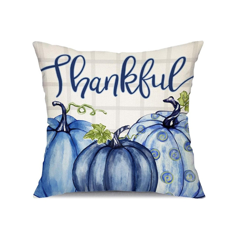 Looma Cozy - Autumn Pumpkin Pillow Cover – Cozy Thanksgiving Cushion Case - Sofa, Living Room & Home Decor Looma