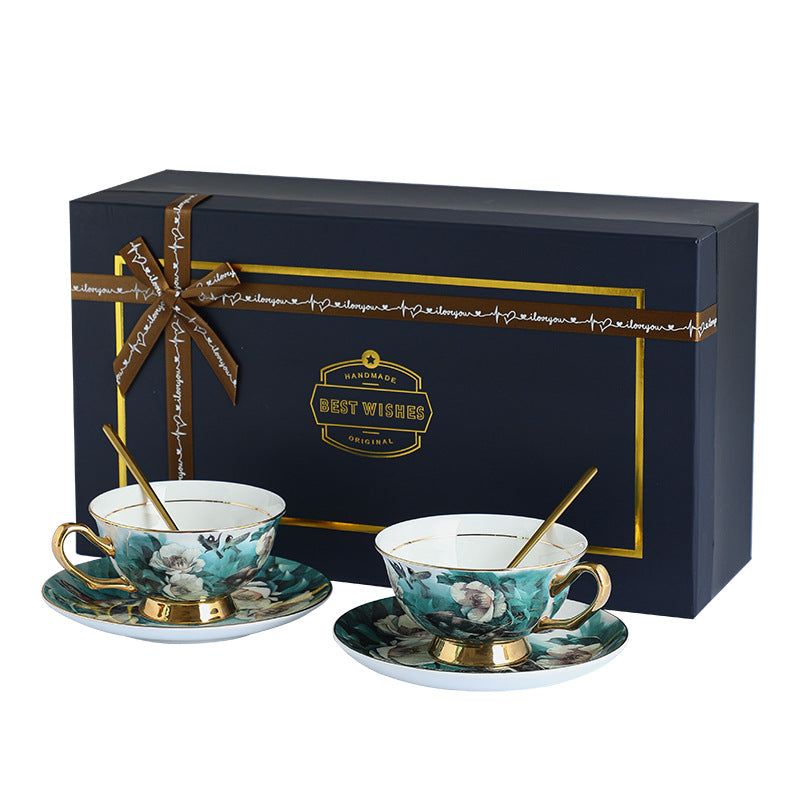 CUPURA Zuno - European Coffee Cup & Saucer Set - Elegant Afternoon Tea Set with Custom Logo Option CUPURA