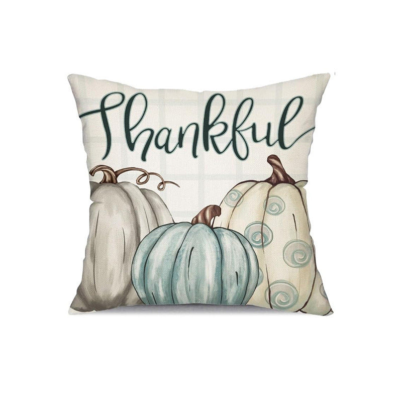 Looma Cozy - Autumn Pumpkin Pillow Cover – Cozy Thanksgiving Cushion Case - Sofa, Living Room & Home Decor Looma