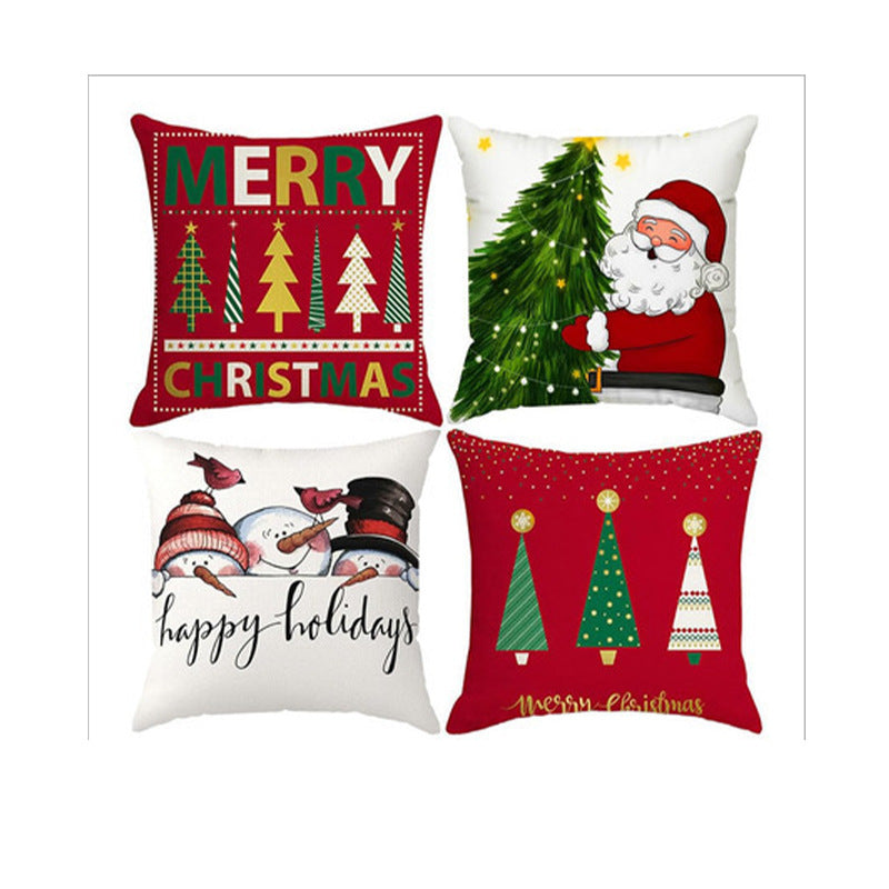 Looma Chris - Nordic Halloween & Christmas Ghost Cartoon Pillow Cover – Funny Day of the Dead Festival Cushion Case for Home Decor - Living Room, Bedroom, Kids Room, Sofa Area Looma