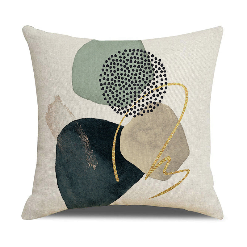 Looma Velora - Morandi Abstract Linen Pillow Cover – Soft Neutral Cushion Case - Sofa, Bed & Modern Home Decor Looma